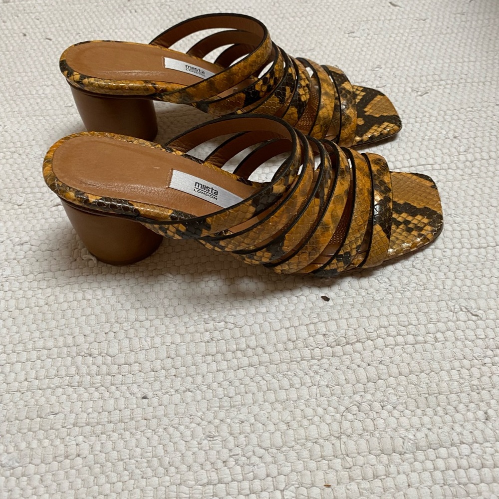 Miista snake effect leather sandal size 37 - Picture 5 of 6